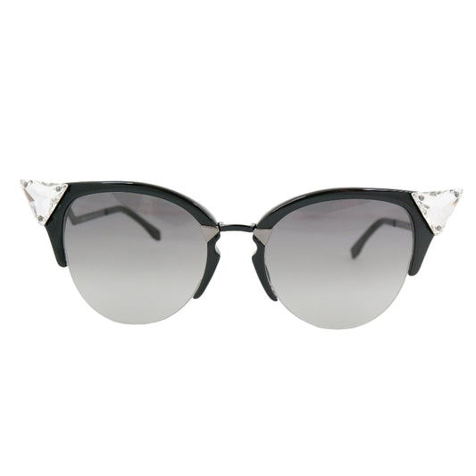 Fendi Sunglasses Cateye Black Crystal