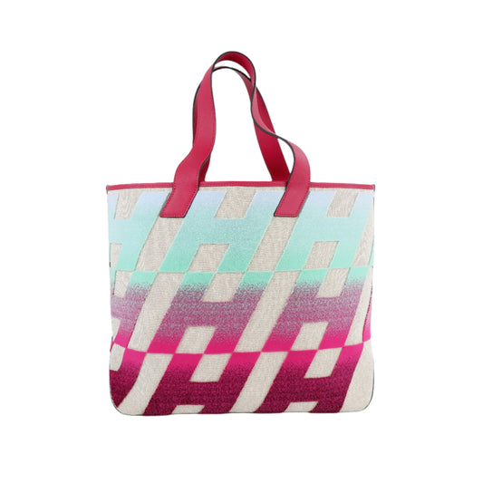 Hermes Cabas H En Biais 40 Framboise