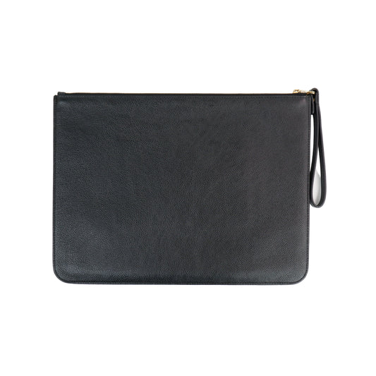 Balenciaga Zip Clutch Black