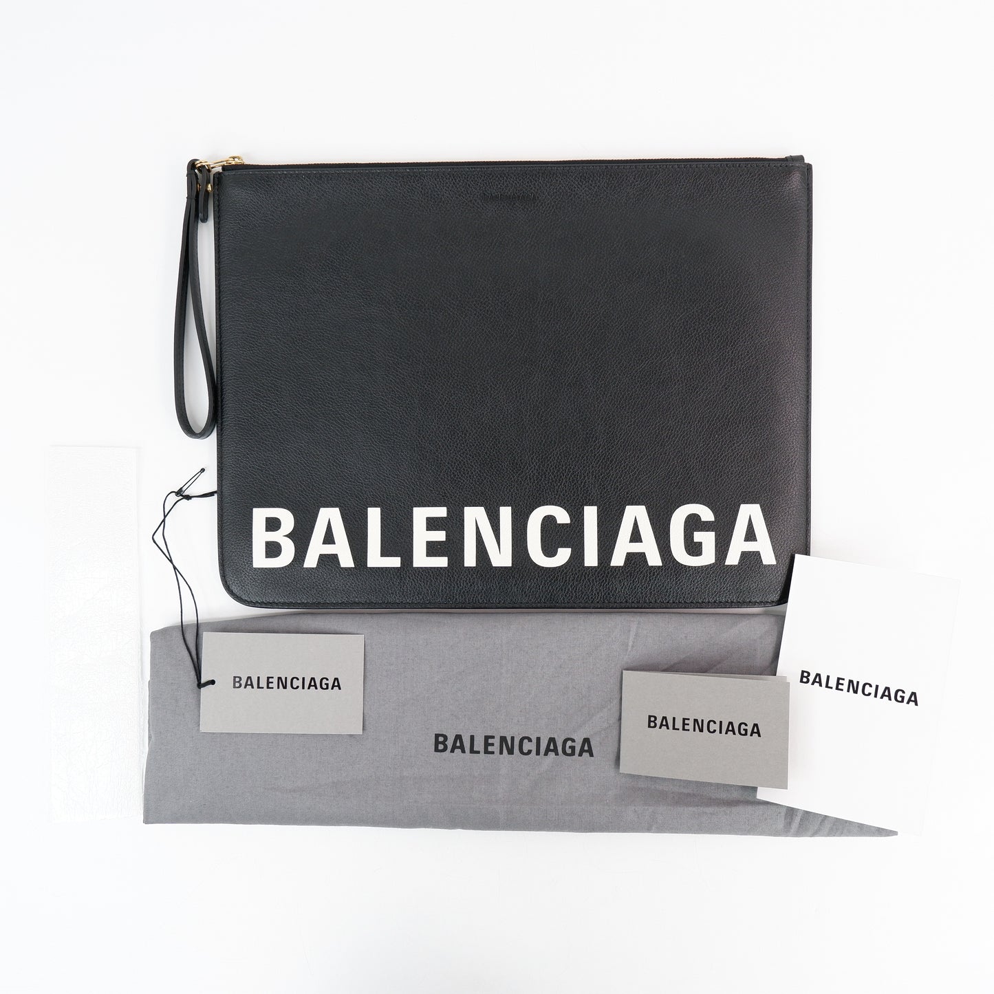 Balenciaga Zip Clutch Black