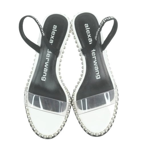 Alexander Wang Sandals Sling Back White Black 37