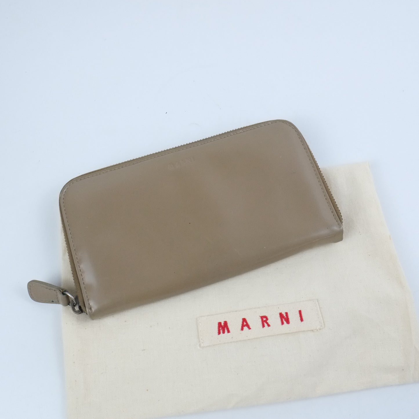 Marni Zippy Long Wallet Brown