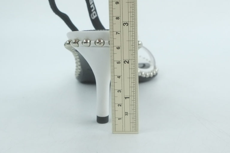 Alexander Wang Sandals Sling Back White Black 37