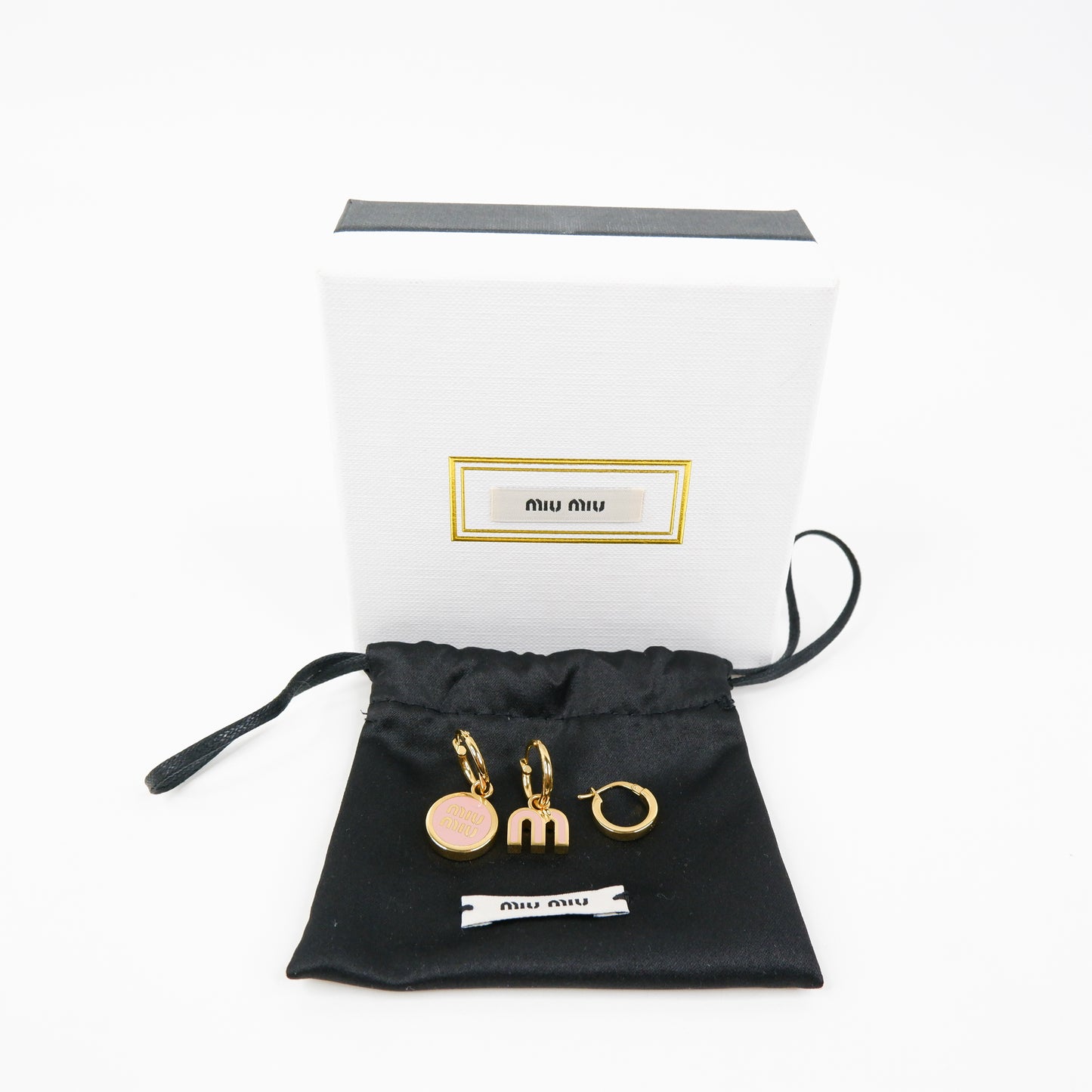 Miu Miu Set Of Metal Earrings