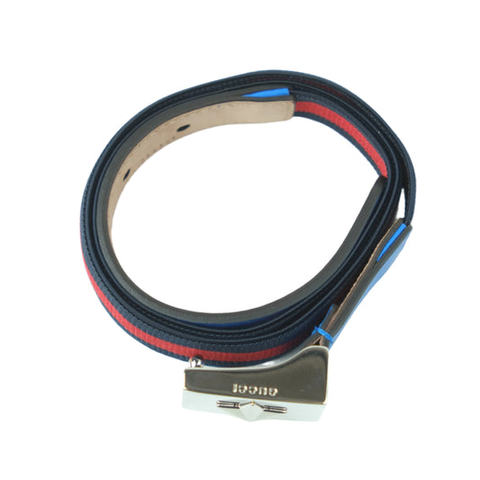 Gucci Kid Belt Blue Red
