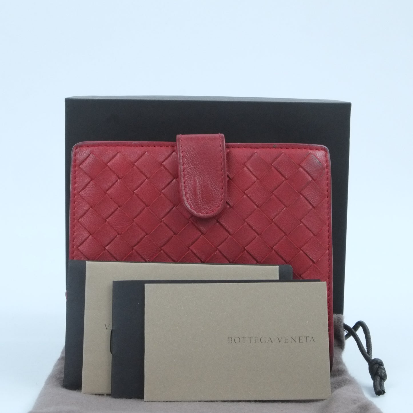 Bottega Veneta Short Wallet Red