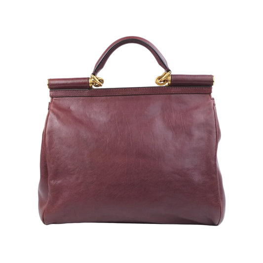 Dolce Gabbana Sicily Leather Bordeaux