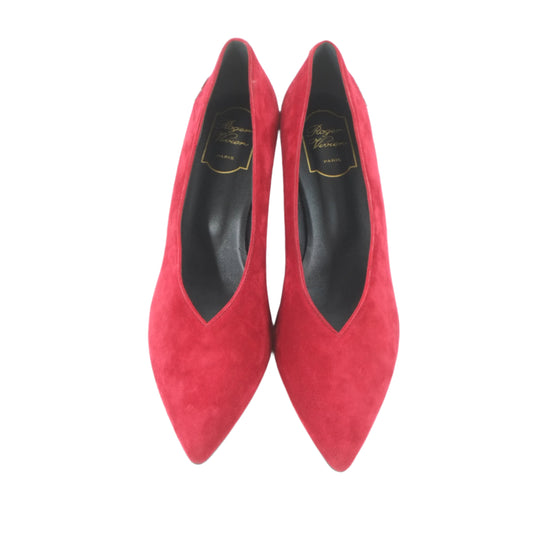 Roger Vivier Pumps Red Suede 40