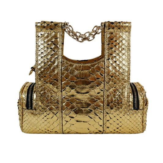 Corto Python Bag Metallic Gold