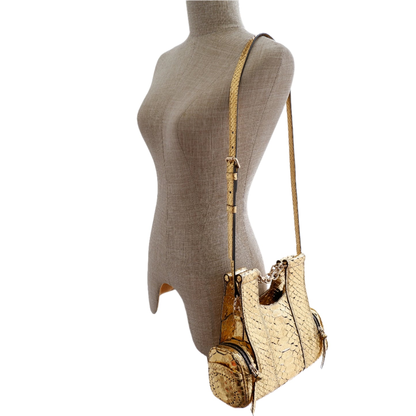Corto Python Bag Metallic Gold