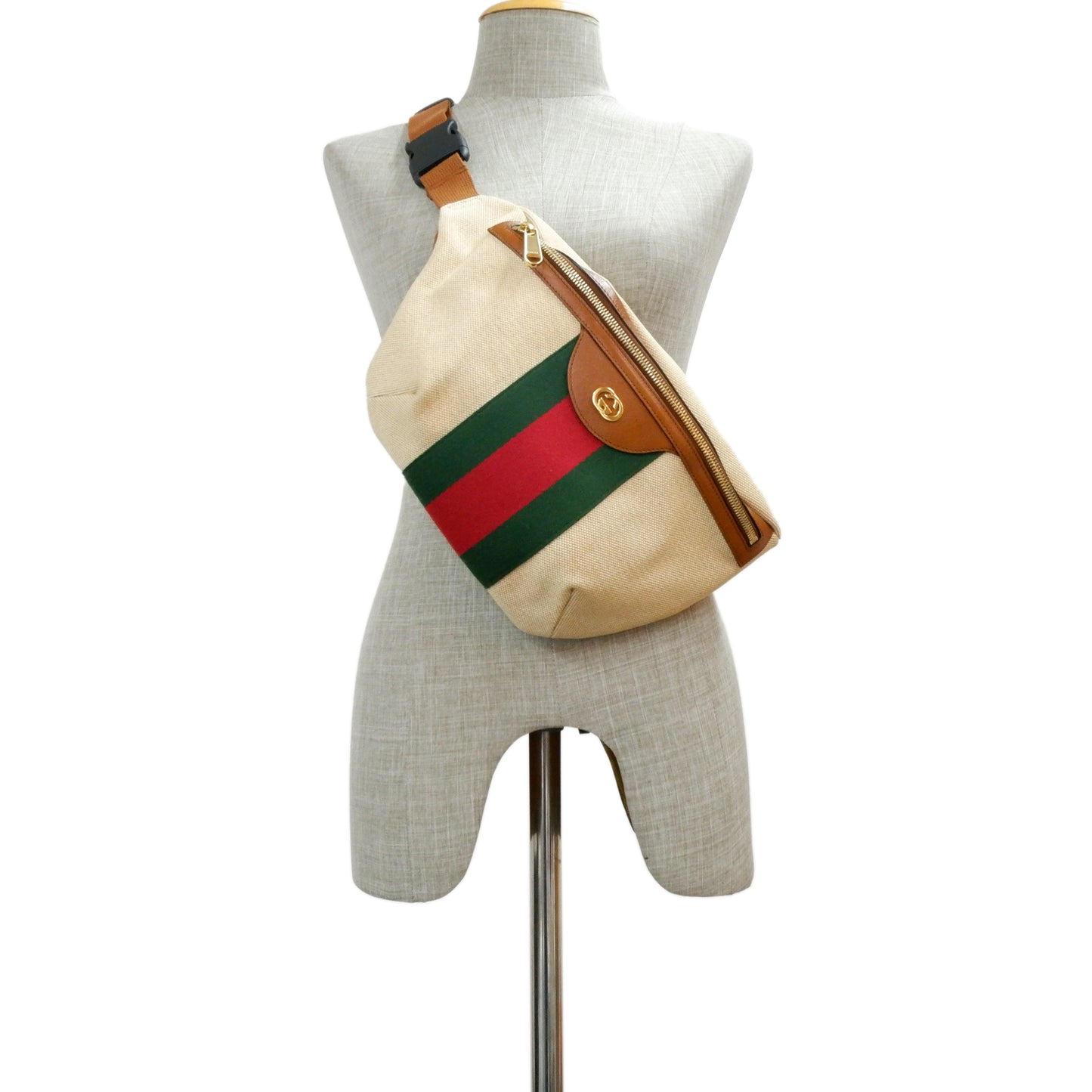 Gucci Belt Bag Vintage Canvas Beige