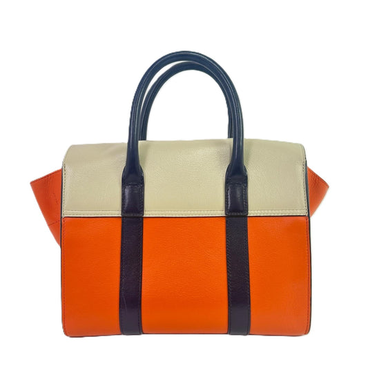 Mulberry Bayswater Small Midnight/Orange/Chalk