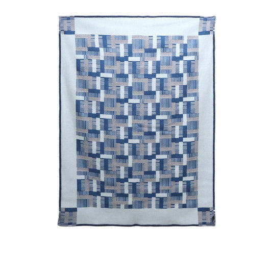 Hermes Blanket Avalon Paper Block Bleu Paon Marine