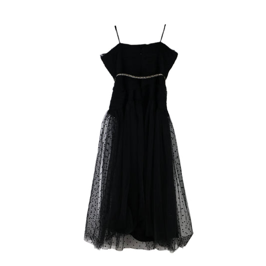 Self Portrait Dress Black Crystal