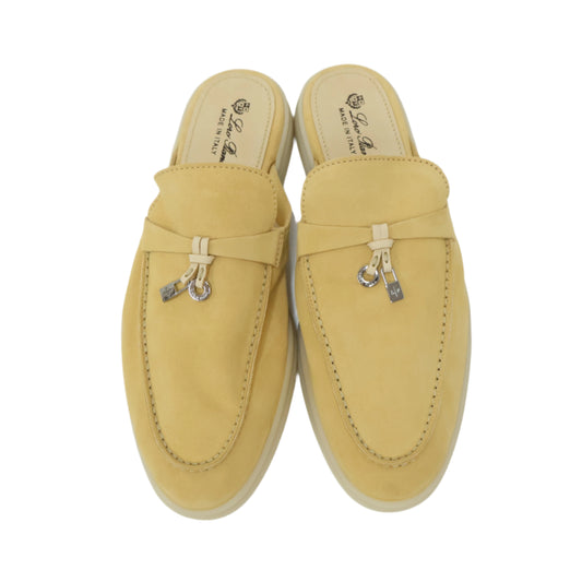 Loro Piana Babouche Charms Mule Yellow 38.5