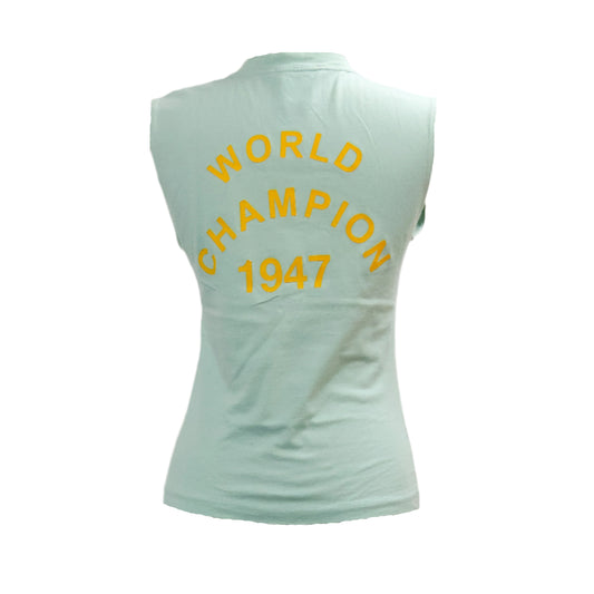 Christian Dior Top Green "J'ADORE DIOR" Yellow