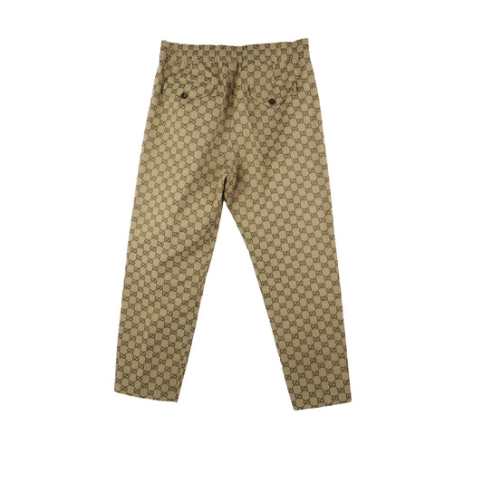 Gucci Pants Canvas GG Brown