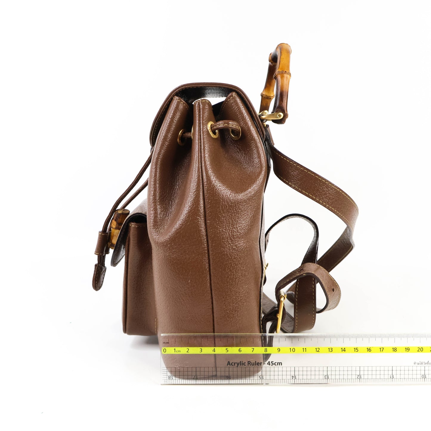 Gucci Backpack Brown Bamboo Vintage Handle