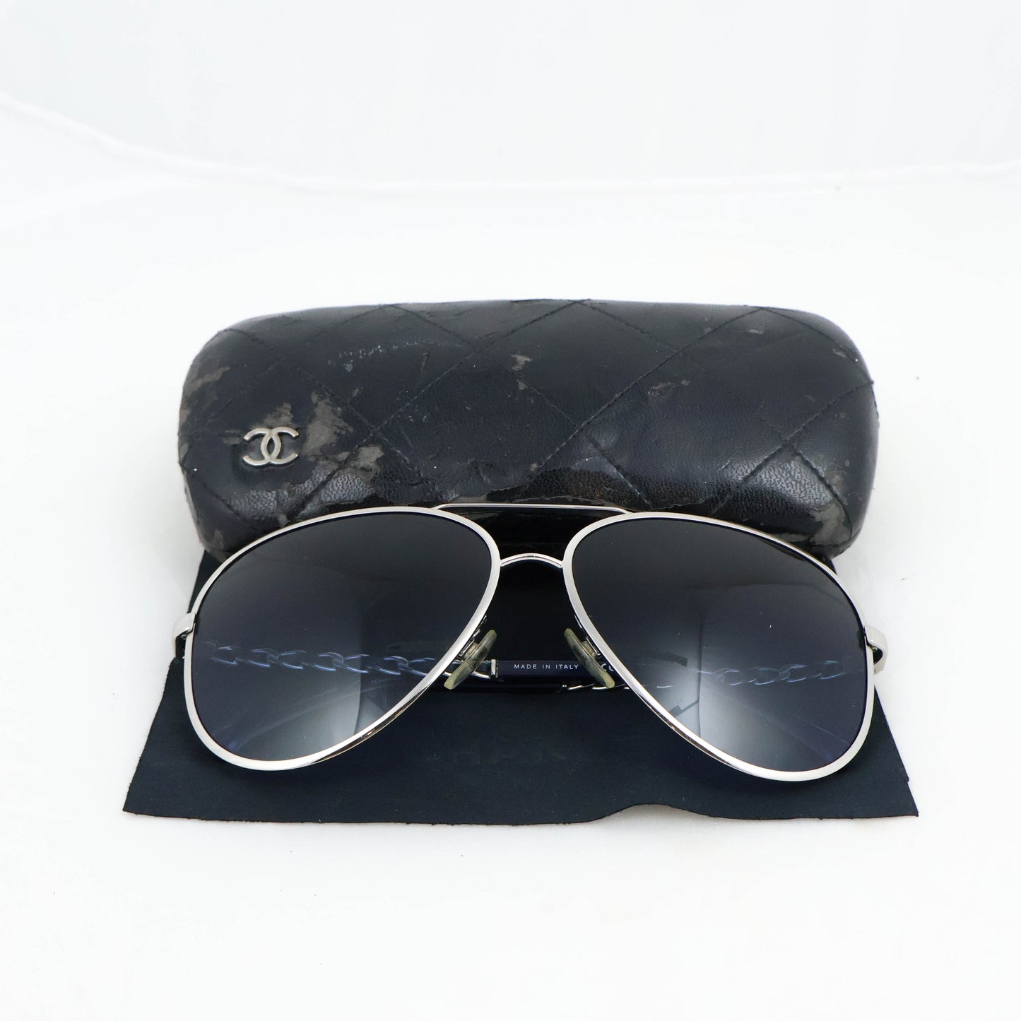 Chanel Sunglasses Chain Leather