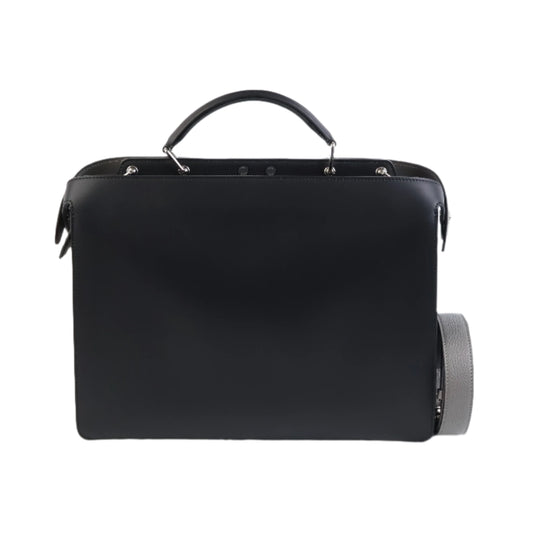 Fendi Peekaboo I See U Leather Grey Black