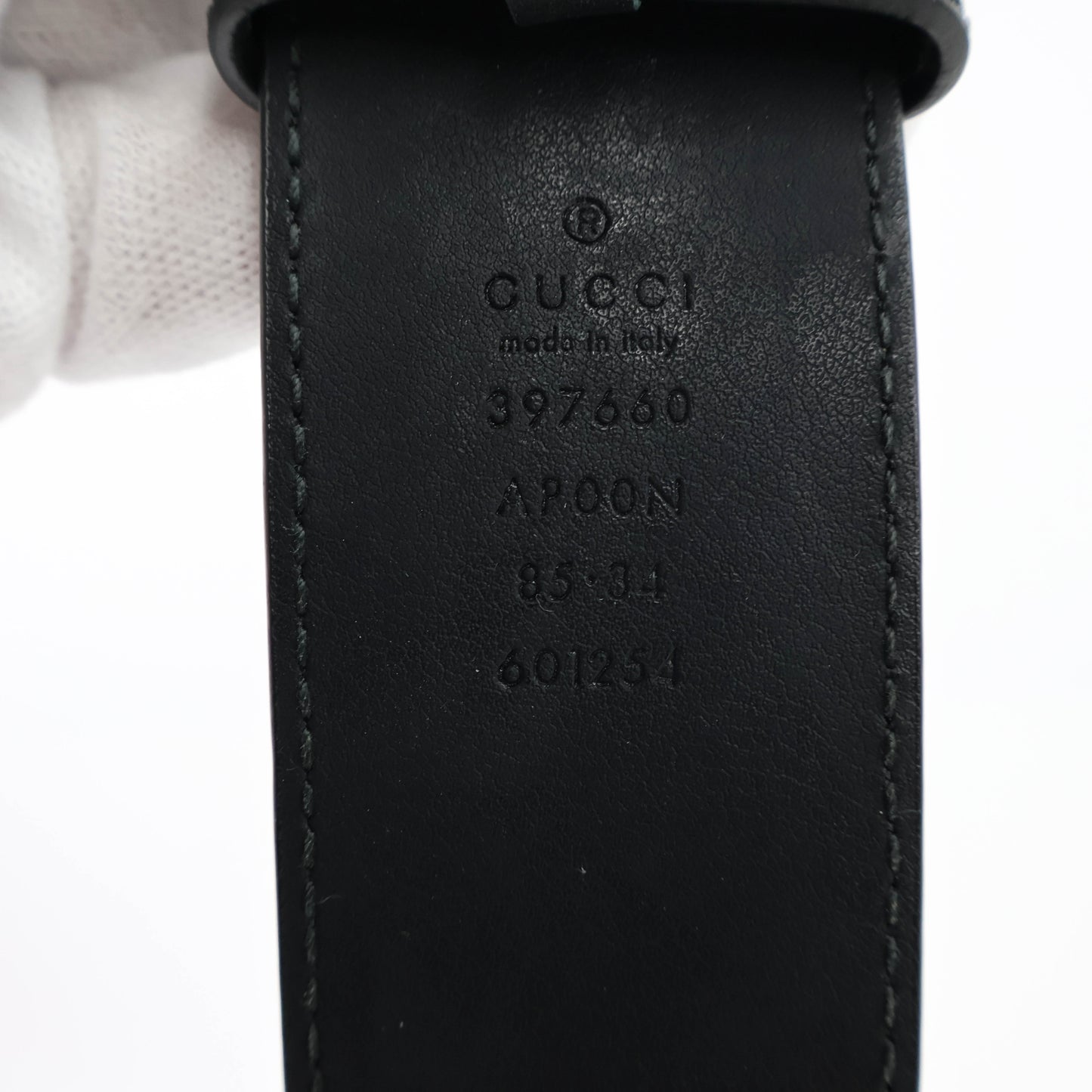 Gucci Belt Black Silver