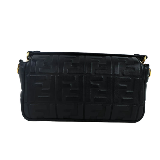 Fendi Nappa FF 1974 Baguette Black