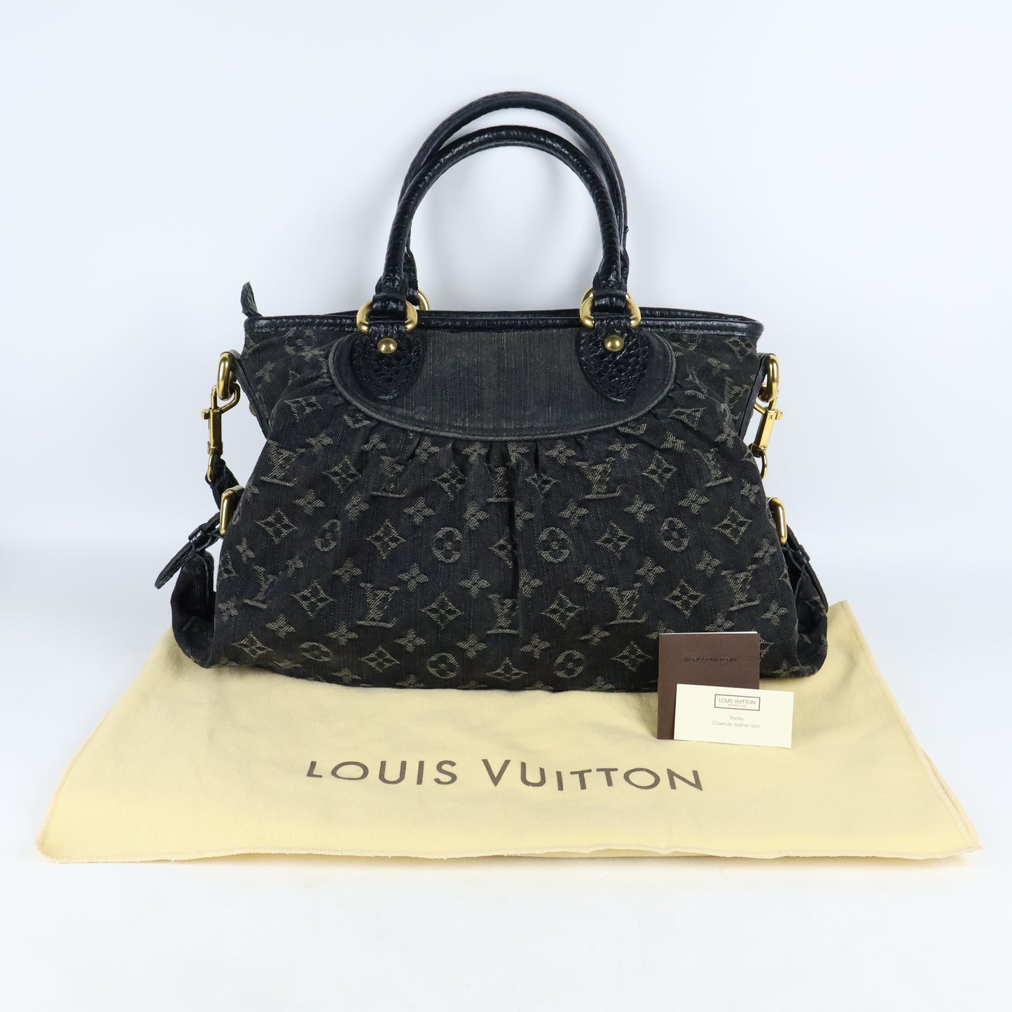 Louis Vuitton Denim Cabby MM Black
