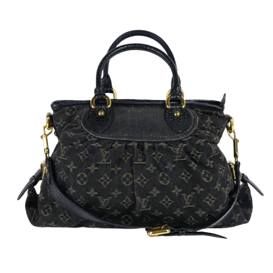 Louis Vuitton Denim Cabby MM Black