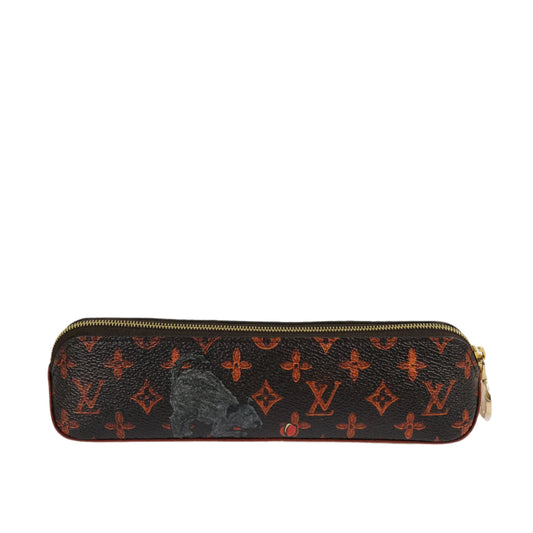 Louis Vuitton Catogram Elizabeth Pouch Orange Marron
