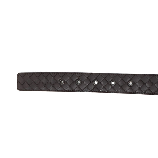Bottega Veneta Belt Intrecciato Dark Brown