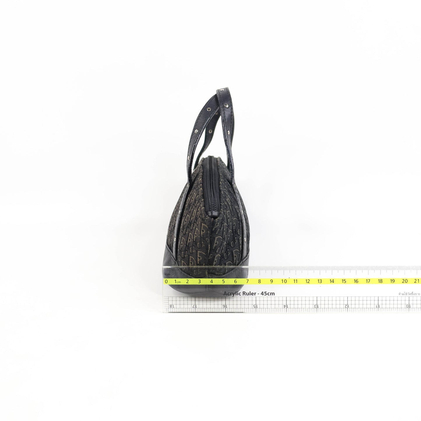 Christian Dior Handbag Canvas Vintage Black