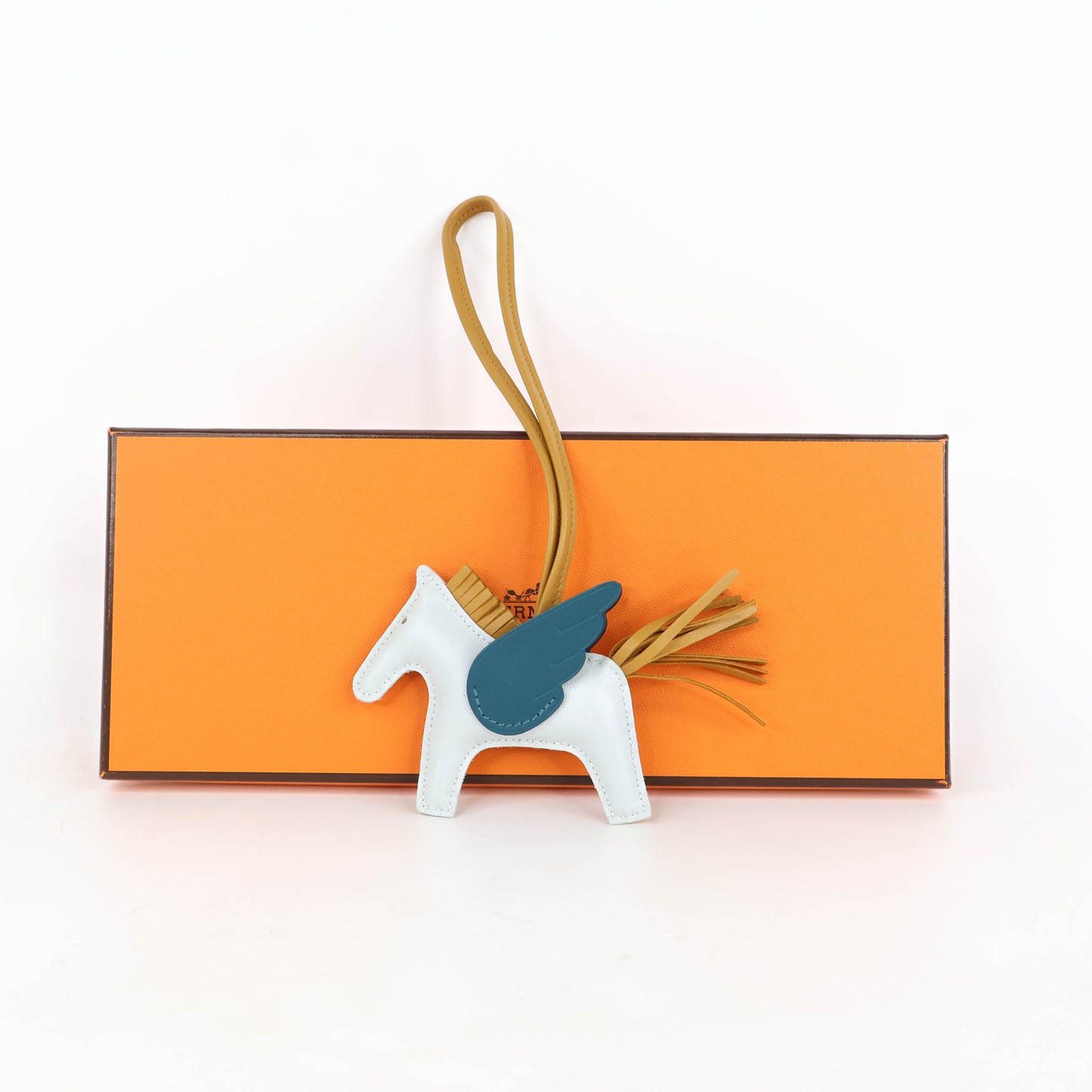 Hermes Pegase Rodeo PM Blue Brume /Sesame /Vert Bosphore