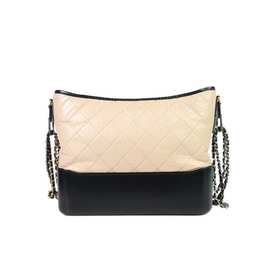 Chanel Gabrielle Medium Beige Black