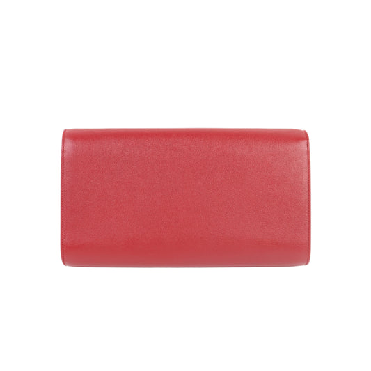 Saint Laurent Clutch Bag Leather Red