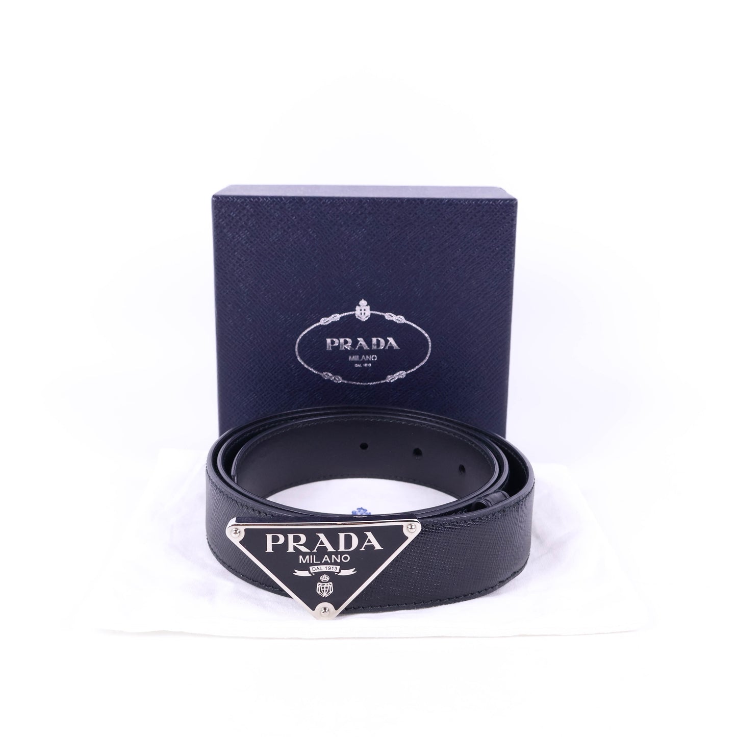 Prada Belt Black Triangle