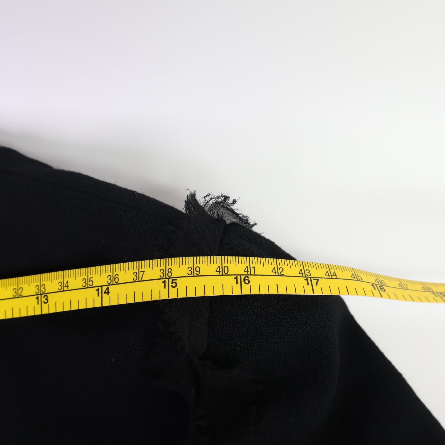 Chanel Jacket Tweed With Frayed Edges Black