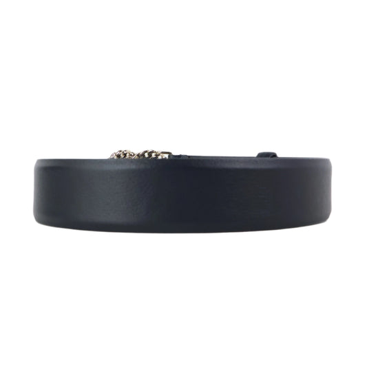 Chanel Belt Black Light Gold
