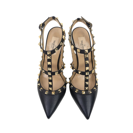 Valentino Heels Rockstud Black 37.5