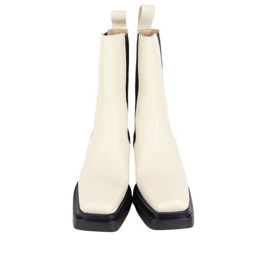 Bottega Boots White Black 38