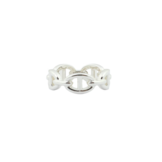 Hermes Chain D'ancre Ring Silver