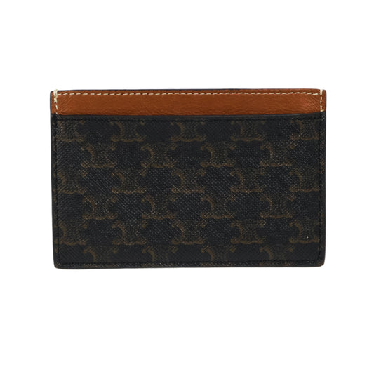 Celine Card Holder Black Tan