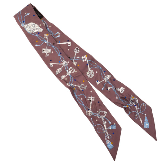 Hermes Twilly Single Purple Grey Key