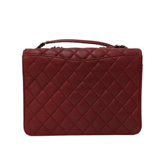 Chanel Flap Soft Bag Red Caviar