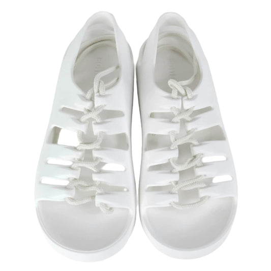 Bottega Sandals Jelly Lace Up White 37