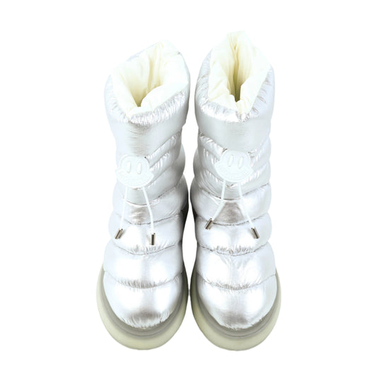 Moncler Boots Metallic Silver 40
