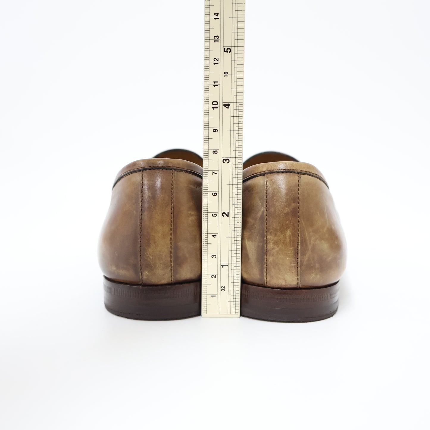 Gucci Loafers Horsebit Brown Leather 38.5