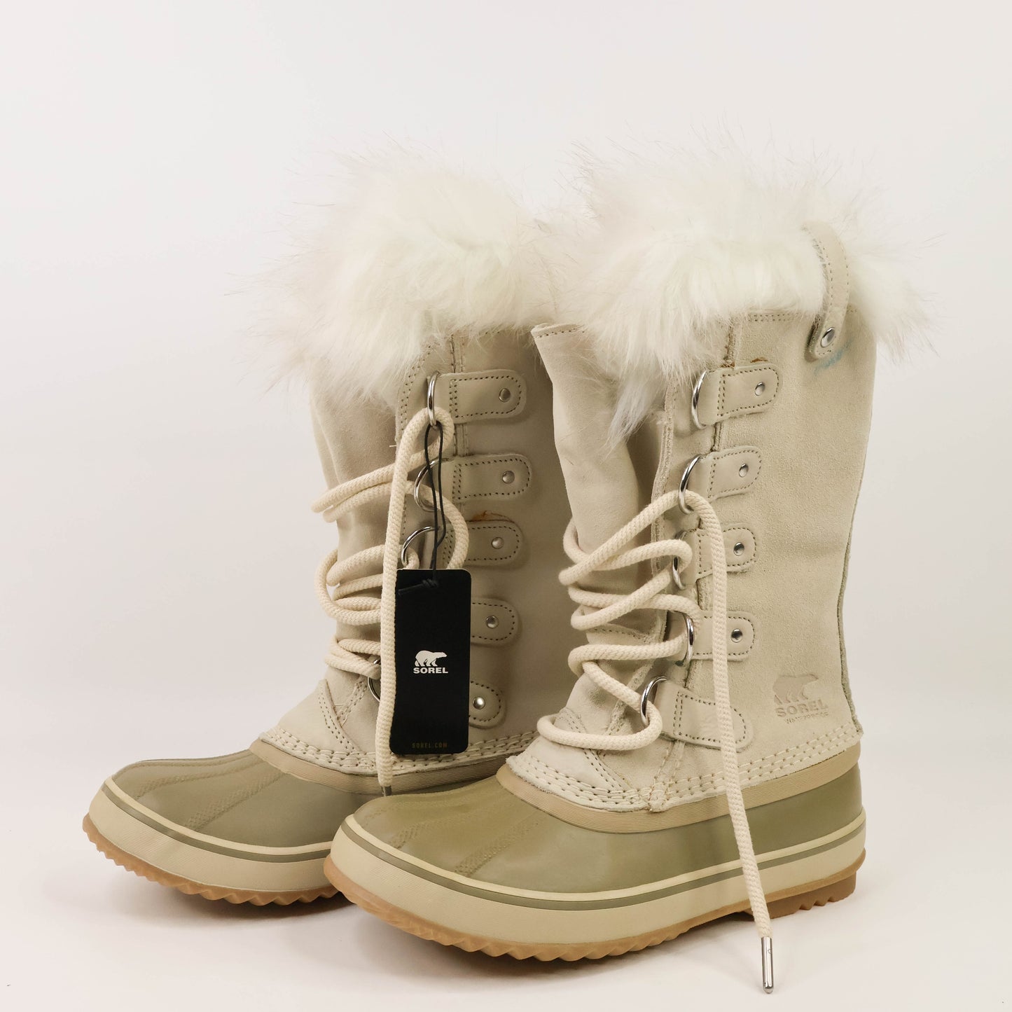 Sorel Boots Suede Fur Khaki 36