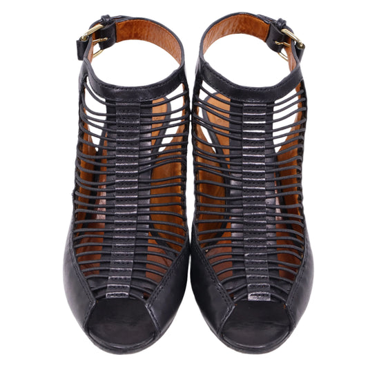 Givenchy Peep Toe Sling Back Black