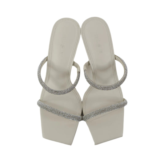 Cult Gaia Sandals Heels Nami Crystal White 35