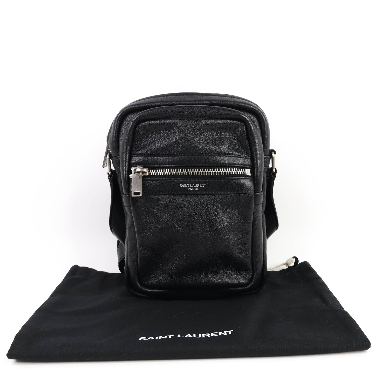 Saint Laurent Crossbody Bag Leather Black